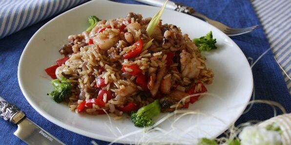 riis köögiviljadega Dukani dieedi jaoks